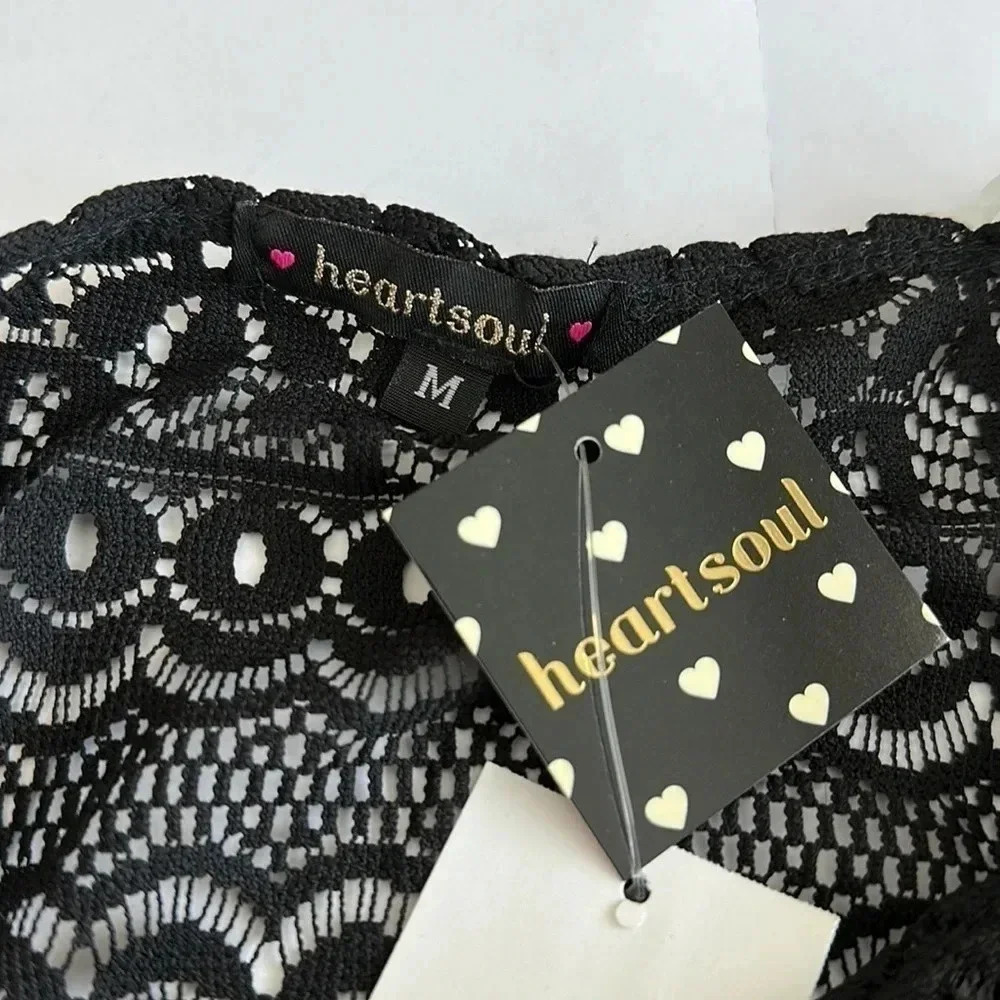 HeartSoul Black‎ Top Sz M - Picture 2 of 4